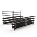 Steelite MGCMLC11MSXW 142" Modular Double Bar Buffet Table, Nero Marquina Marble BHP Laminate Top, 73"H, Brushed Stainless Steel 1 image