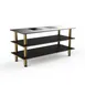 Steelite MGCMLD01MBXF 71" Configurable Buffet Table, 3-Tier, Drop-In, Double Well, Nero Marquina Marble BHP Laminate Top 1 image