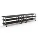 Steelite MGCMLD04MSXW 171" Configurable Buffet Table, 3-Tier, Double Well, Nero Marquina BHP Laminate, Black Canopy 1 image