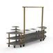 Steelite MGCMLD05GBXW 130 Buffet Table, 3-Tier, Gray Slate Finish, 1800W, 96H 1 image