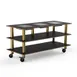 Steelite MGCMLD07MBXW 71" Configurable Buffet Table, 3-Tier, Nero Marquina Marble BHP Laminate Top, 270W, 120V 1 image