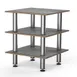 Steelite MGCMLX03GSXF 3-Tier Buffet Serving Station, 29x29, 35H, Grey Slate BHP Laminate Top 1 image