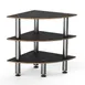 Steelite MGCMLX04MSXF Mogogo Buffet Corner Unit, 29" x 29" x 35"H, Nero Marquina BHP Laminate, Brushed Stainless Steel 1 image
