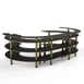 Steelite MGCMSA01MBXF 4-Tier Buffet Serving Station, 134-1/2" x 84" x 41"H, Nero Marquina Marble BHP Laminate Top 1 image