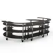 Steelite MGCMSA01MSXW 4-Tier Modular Open C Serving Station, 134" x 84" x 41"H, Nero Marquina Marble BHP Laminate Top 1 image