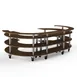 Steelite MGCMSA01WSXW 134" Buffet Serving Station, 4-Tier, 84"D x 41"H, Bengali Mango Wood Top 1 image