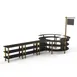 Steelite MGCMSA02MBXF Mogogo Buffet Solutions Modular 4-Tier Station, 205" x 98" x 101", Nero Marquina Marble BHP Laminate Top 1 image