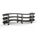 Steelite MGCMSB03MSXW 3-Tier Modular Serving Station, 141" x 76" x 35", Nero Marquina Marble BHP Laminate Top 1 image