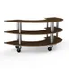 Steelite MGCMSX01WSXW 3-Tier Modular Serving Station, 81.5" x 41" x 35", Bengali Mango Wood Top, Brushed Stainless Steel 1 image