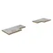 Steelite MGSADDHG0201 Configurable Buffet Table, 18" Width, 8" Depth, Laminated Wood, Grey Slate Finish, Modular Serving Shelves, Sold per Set 1 image