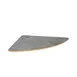 Steelite MGSCLSHG0601 17" Triangle Buffet Table, Grey Slate BHP Laminate Top, Bamboo Core, Configurable 1 image