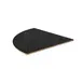 Steelite MGSCTPHB0501 Mogogo Buffet Solutions Modular Classic Corner Panel, 29x29-3/4, Nero Marquina Marble BHP Laminate Top 1 image