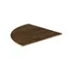 Steelite MGSCTPHW0501 Classic Corner Buffet Table, 29-3/4" x 29-3/4", Bengali Mango Wood BHP Laminate Top 1 image