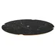 Steelite MGSCXBHB0101 Configurable Buffet Table, 18" Round, Nero Marquina Marble BHP Laminate Top, Bamboo Core 1 image