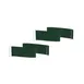 Steelite MGSQCOGP0201 Mogogo Buffet Solutions Modular Classic Quick Cover, Jungle Green, Plastic, Large, 2 per Set 1 image