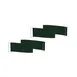 Steelite MGSQCOGP1101 Mogogo Buffet Solutions Modular Classic Corner Quick Cover, Jungle Green, Plastic, 2 per Set 1 image