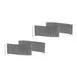 Steelite MGSQCOPV0601 Mogogo Buffet Solutions Modular Classic Quick Cover, Medium, Silver Grey, Plastic, 2 per Set 1 image