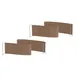 Steelite MGSQCOPV0701 Mogogo Buffet Solutions Modular Classic Quick Cover, Small, Golden Brown, Plastic, 2/Set 1 image