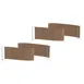 Steelite MGSQCOPV0901 Mogogo Buffet Solutions Modular Creative Quick Cover, Curved, Golden Brown, Plastic, 2/Set 1 image