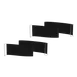 Steelite MGSQCOPV1601 Mogogo Buffet Solutions Modular Classic Quick Cover, Large, Charcoal Black, Plastic, 2 per Set 1 image