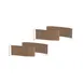 Steelite MGSQCOPV2401 Mogogo Buffet Solutions Modular Classic Corner Quick Cover, Golden Brown, Plastic, 2 Each Per Set 1 image