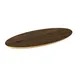 Steelite MGSSLFHW0301 Mogogo Buffet Solutions Modular Shelf, 20" x 10", Oval, Bengali Mango Wood BHP High Pressure Laminate Top 1 image