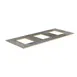 Steelite MGSSTPHG1001 Mogogo Buffet Table, 71" x 29-1/2", Stainless Steel Lid, Bengali Mango Wood BHP Laminate 1 image