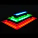 Krowne KR-I3T68-S 3-Tier Lighted Liquor Island Display, 68" Wide, LED Lights, Power Cord Left 1 image