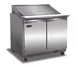 Serv-Ware SP36-15M-HC-T 36" 2-Door Mega Top Sandwich Salad Prep Table, 15 Pans 1 image
