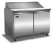 Serv-Ware SP48-18M-HC-T 48" 2-Door Mega Top Sandwich and Salad Prep Table, 18 Pans 1 image