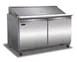 Serv-Ware SP60-24M-HC-T 61" 2-Door Mega Top Sandwich and Salad Prep Table, 24 Pans 1 image