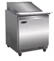 Serv-Ware SP29-12M-HC-T 27" 1-Door Mega Top Sandwich and Salad Prep Table, 12 Pans 1 image
