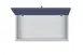Summit CABMN2018 20 Inch Wall-Mounted Cabinet, Midnight Navy Finish, Hinged Door, 18 Inch Height, Concealed European Hinging 1 image