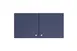Summit CABMN2412 24 Inch Wall-Mounted Cabinet, Midnight Navy Finish, French Doors, Soft-Close Hinge, Brushed Nickel Knob 1 image