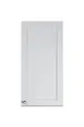 Summit CABWH1530R 15"W x 30"H Wall-Mounted Cabinet, Clean White Finish, Hinged Door, Soft-Close, Brushed Nickel Knob 1 image