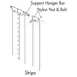 AllPoints 1241222 Strip Curtain, 42" Wide x 84" High, 6" Strip Width, Standard Type, USDA Approved 1 image