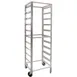 AllPoints 1331338 Glass Tray Rack Cart, 23" x 20" x 69" H, 10 Racks, Aluminum, ETL-Sanitation 1 image