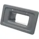 AllPoints 136137 Retriever Lid, 11" x 5" Top Opening, 6" Chute, Grey Plastic, Fits 23‑Gal Carts 1 image