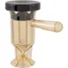 AllPoints 1371451 Accu‑Salt Single Shaker, 7.75" Height, 1/2 oz (3.7 g) Amber Body, Black Cap, Top 1 image