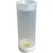 AllPoints 2802115 Squeeze Bottle – 24 oz FIFO Bottle, Wide‑Mouth Top, Tip, Clear/White Cap – Pack 1 image