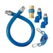 Dormont 16100BPQ2SR36 SnapFast 36" Gas Connector Kit w/ Two Swivels and Restraining Cable, 1" Dia. 1 image