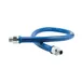 Dormont 16100BPV48BXFT 48" Blue Hose Food Truck Grade Gas Connector Kit w/ (2) Elbows, 1" Dia. 2 image