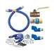 Dormont 16100KIT2S24 Deluxe SnapFast 24" Gas Connector Kit w/ Two Swivels, Restraining Cable, 1" Dia. 1 image
