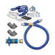Dormont 16100KITCF24 Deluxe Safety Quik 24" Gas Connector Kit, Two Elbows, Restraining Cable, 1" Dia 1 image
