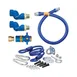Dormont 16100KITCF2S72 Deluxe Safety Quik 72" Gas Connector Kit, Two Elbows, Restraining Cable, 1" Dia 2 image