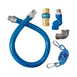 Dormont 16125BPQSR36 SnapFast 36" Gas Connector Kit w/ One Swivel, Restraining Cable, 1-1/4" Diameter 1 image