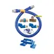 Dormont 16125KIT2S36PS Deluxe SnapFast 36" Gas Connector Kit, Two Swivels, Restraining Cable, 1-1/4" Diameter 1 image