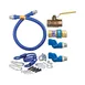 Dormont 16125KIT2S60 Deluxe SnapFast 60" Gas Connector Kit, Two Swivels, Restraining Cable, 1-1/4" Diameter 2 image