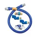 Dormont 1650BPQ2SR60 SnapFast 60" Gas Connector Kit, Two Swivels, Restraining Cable, 1/2" Dia. 2 image