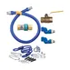 Dormont 1650KIT2S24 Deluxe SnapFast 24" Gas Connector Kit, Two Swivels, Restraining Cable, 1/2" Dia 1 image